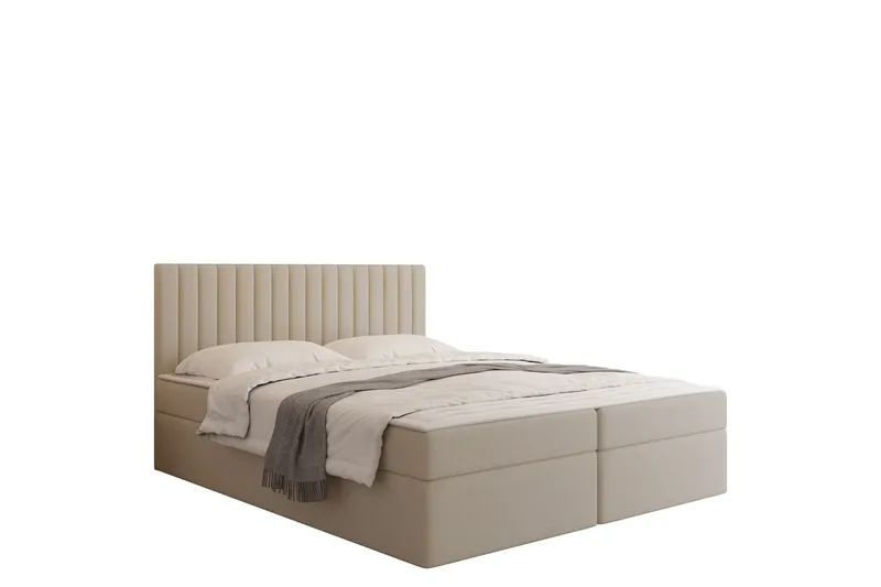 Calrosor Sängpaket Kontinentalsäng med Förvaring 180x200 cm - Beige - Möbler - Sovrum - Sängar - Komplett Sängpaket