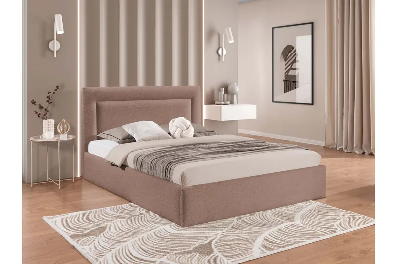 Carve Förvaringssäng - Rosa - Möbler - Sovrum - Sängar - Sängar med förvaring