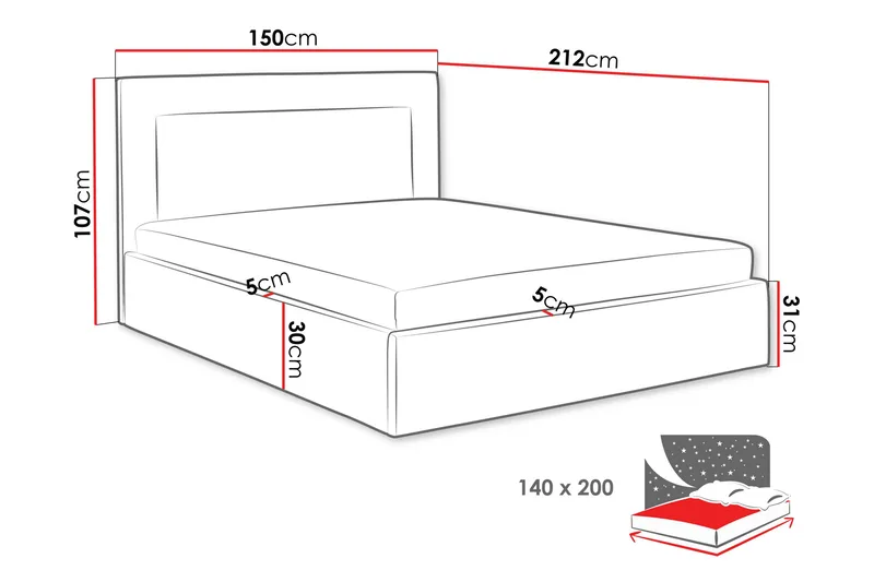 Carve Förvaringssäng - Möbler - Sovrum - Sängar - Sängar med förvaring