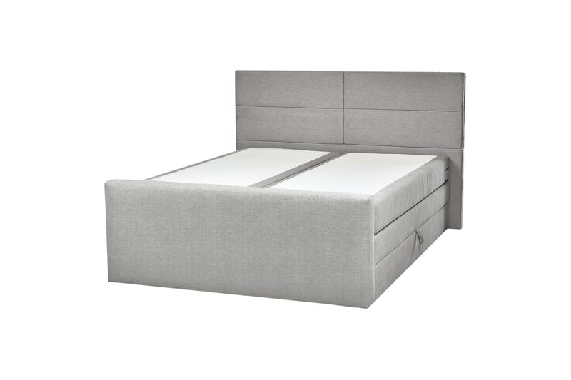 Cecil Kontinentalsäng 160x200 cm, Grå/Silver