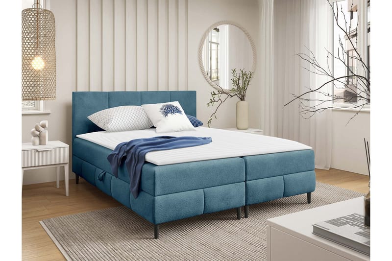 Celestine Förvaringssäng 120x200 cm - Beige/Grå - Möbler - Sovrum - Sängar - Komplett Sängpaket