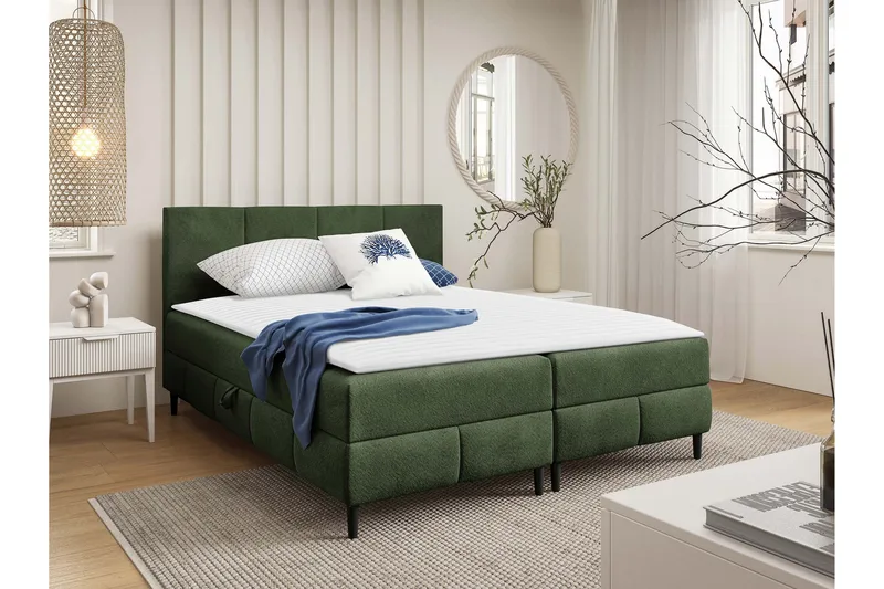 Celestine Förvaringssäng 180x200 cm - Grön - Möbler - Sovrum - Sängar - Komplett Sängpaket