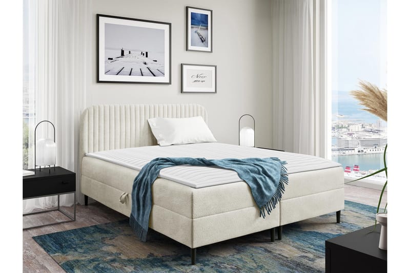 Celestine Förvaringssäng 180x200 cm, Vit