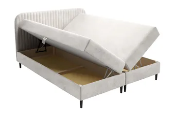 Celestine Förvaringssäng 200x200 cm - Vit - Möbler - Sovrum - Sängar - Komplett Sängpaket