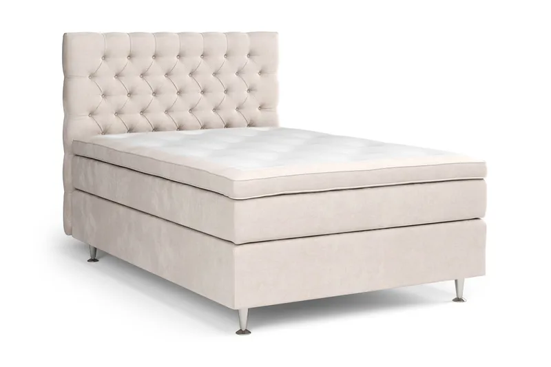 Celine Kontinentalsäng 120x200cm - Beige/Sammet - Möbler - Sovrum - Sängar - Kontinentalsängar