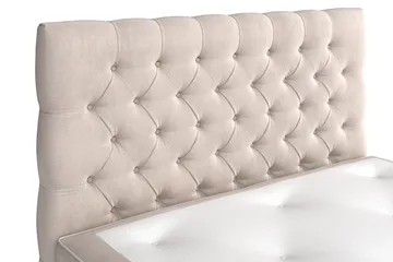 Celine Kontinentalsäng 120x200cm - Beige/Sammet - Möbler - Sovrum - Sängar - Kontinentalsängar