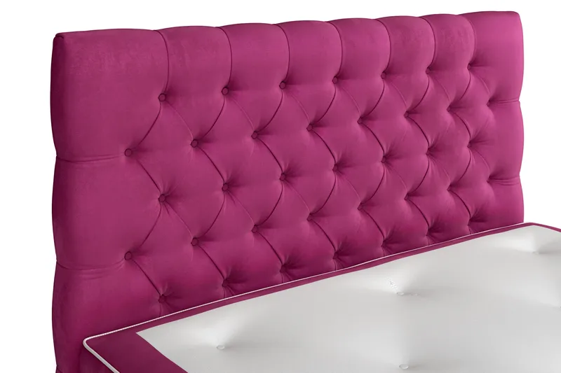 Celine Kontinentalsäng 120x200cm - Rosa/Sammet - Möbler - Sovrum - Sängar - Komplett Sängpaket