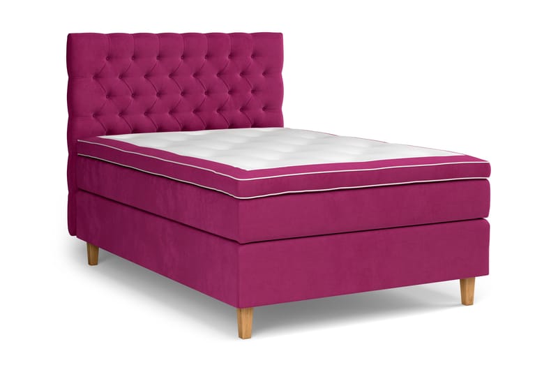 Celine Kontinentalsäng 140x200cm - Rosa/Sammet - Möbler - Sovrum - Sängar - Kontinentalsängar