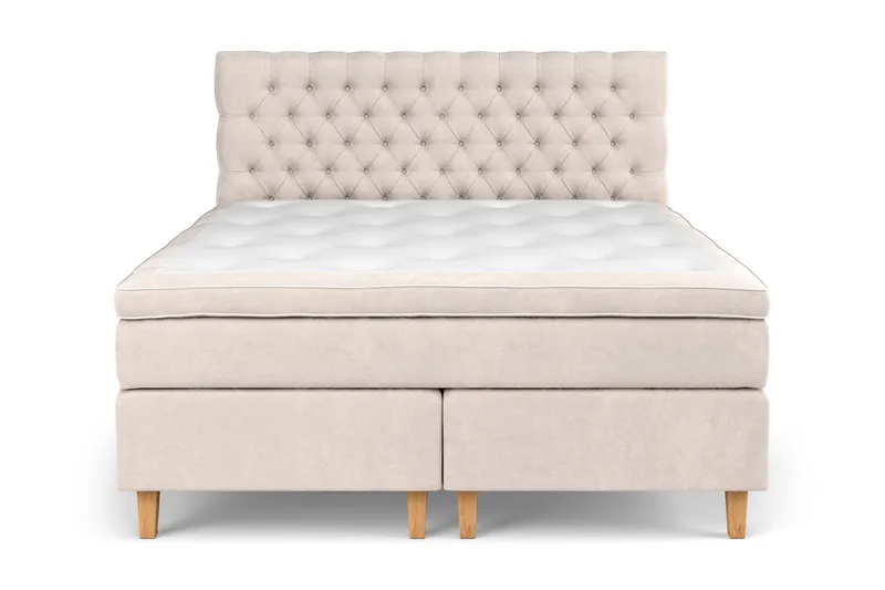 Celine Kontinentalsäng 160x200cm - Beige/Sammet - Möbler - Sovrum - Sängar - Kontinentalsängar
