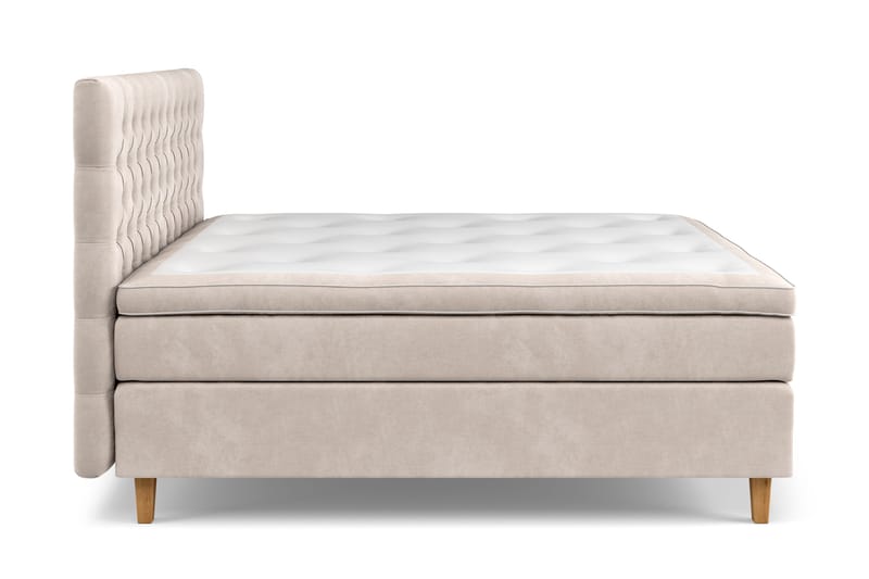 Celine Kontinentalsäng 160x200cm - Beige/Sammet - Möbler - Sovrum - Sängar - Kontinentalsängar