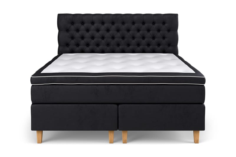 Celine Kontinentalsäng 180x200cm - Svart/Sammet - Möbler - Sovrum - Sängar - Komplett Sängpaket