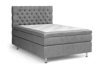 Celine Sängpaket 120x200 cm - Grå/Sammet - Möbler - Sovrum - Sängar - Komplett Sängpaket
