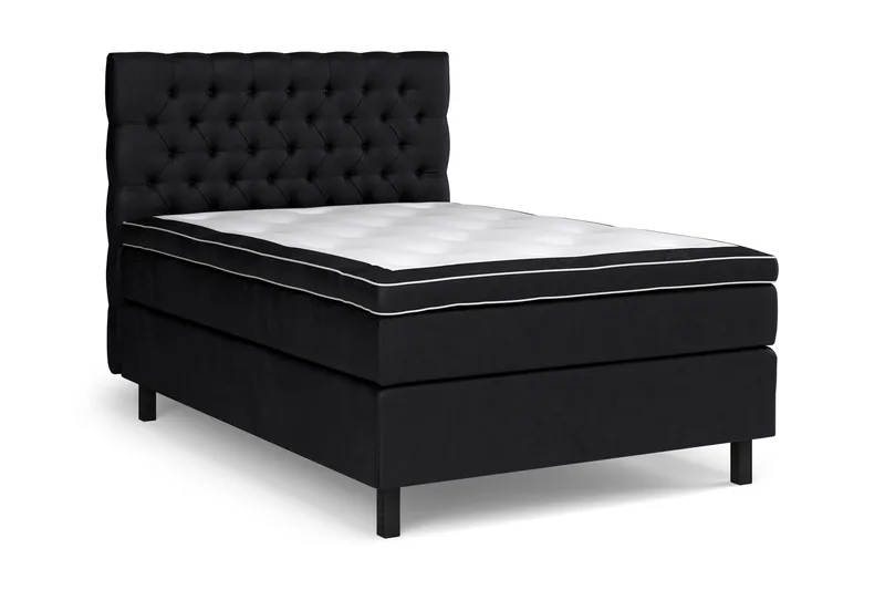 Celine Sängpaket 120x200 cm - Svart/Sammet - Möbler - Sovrum - Sängar - Komplett Sängpaket