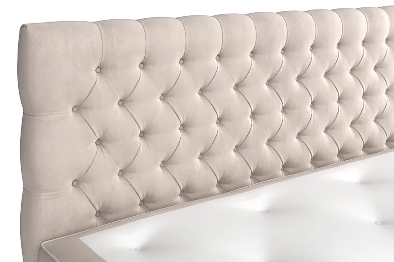 Celine Sängpaket 180x200 cm - Beige/Sammet - Möbler - Sovrum - Sängar - Komplett Sängpaket