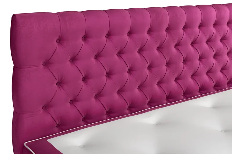 Celine Sängpaket 180x200 cm - Rosa/Sammet - Möbler - Sovrum - Sängar - Komplett Sängpaket