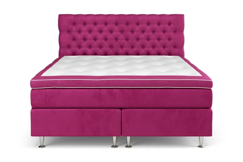 Celine Sängpaket 180x200 cm - Rosa/Sammet - Möbler - Sovrum - Sängar - Komplett Sängpaket