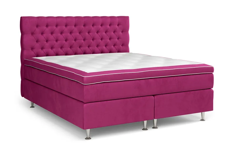 Celine Sängpaket 180x200 cm - Rosa/Sammet - Möbler - Sovrum - Sängar - Komplett Sängpaket