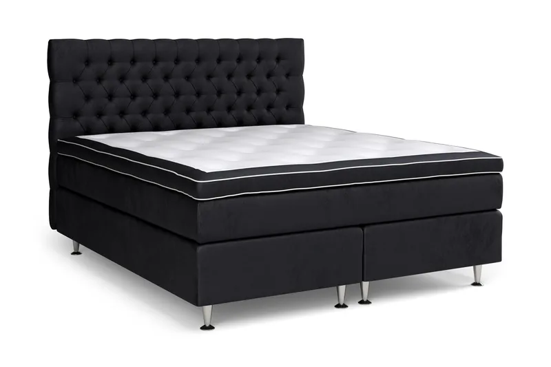 Celine Sängpaket 180x200 cm - Svart/Sammet - Möbler - Sovrum - Sängar - Komplett Sängpaket