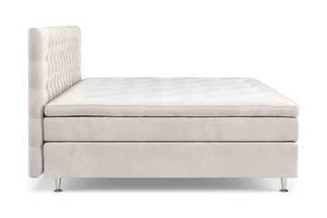 Celine Sängpaket 210x210cm - Beige/Sammet - Möbler - Sovrum - Sängar - Komplett Sängpaket