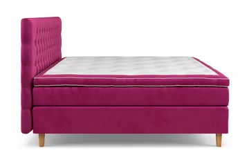 Celine Sängpaket 210x210cm - Rosa/Sammet - Möbler - Sovrum - Sängar - Kontinentalsängar