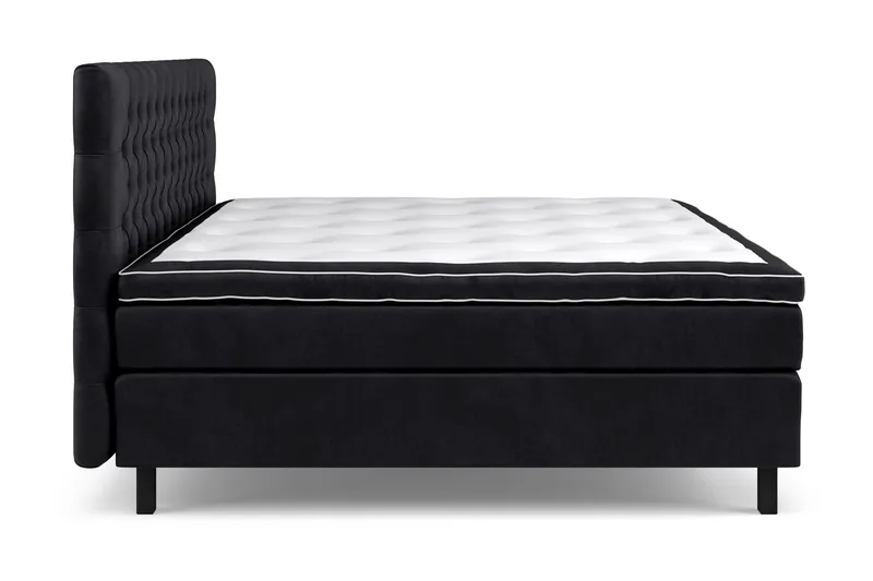 Celine Sängpaket 210x210cm - Svart/Sammet - Möbler - Sovrum - Sängar - Kontinentalsängar