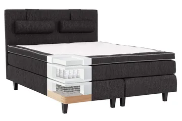 Charleston Komplett Sängpaket160x200 cm - Svart - Möbler - Sovrum - Sängar - Komplett Sängpaket