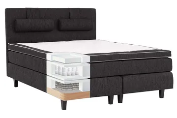 Charleston Komplett Sängpaket180x200 cm - Svart - Möbler - Sovrum - Sängar - Komplett Sängpaket