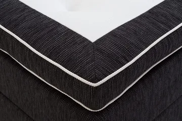 Charleston Kontinentalsäng 120x200 Fast Polyeterskum - Svart - Möbler - Sovrum - Sängar - Kontinentalsängar