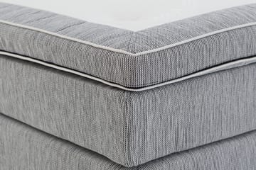 Charleston Kontinentalsäng 140x200 Fast Polyeterskum - Ljusgrå - Möbler - Sovrum - Sängar - Kontinentalsängar