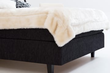 Charleston Kontinentalsäng 140x200 Fast Polyeterskum - Svart - Möbler - Sovrum - Sängar - Kontinentalsängar
