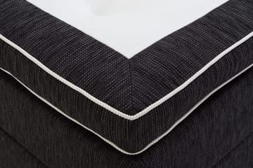 Charleston Kontinentalsäng 140x200 Fast Polyeterskum - Svart - Möbler - Sovrum - Sängar - Kontinentalsängar