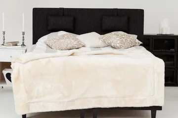 Charleston Kontinentalsäng 160x200 Fast Polyeterskum - Svart - Möbler - Sovrum - Sängar - Kontinentalsängar