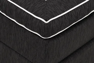 Charleston Kontinentalsäng 160x200 Fast Polyeterskum - Svart - Möbler - Sovrum - Sängar - Kontinentalsängar