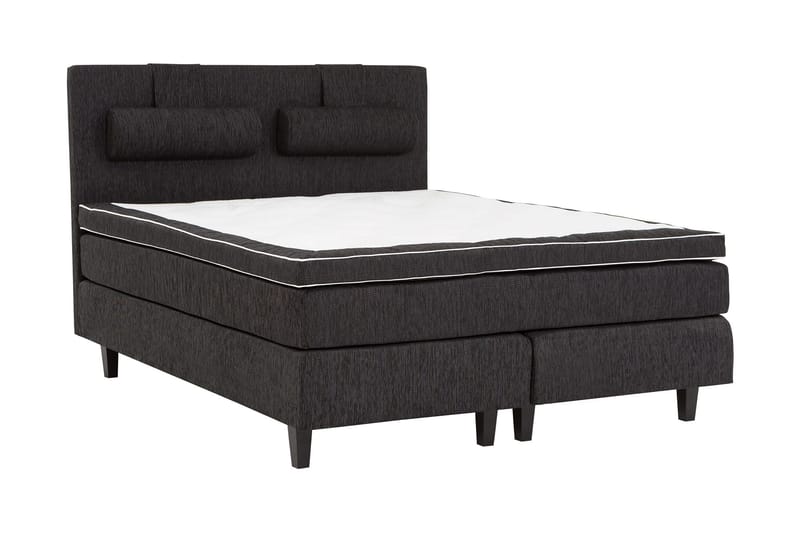 Charleston Kontinentalsäng 180x200 Fast Polyeterskum - Svart - Möbler - Sovrum - Sängar - Kontinentalsängar
