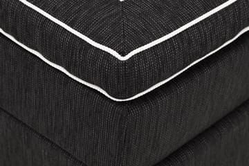 Charleston Kontinentalsäng 180x200 Fast Polyeterskum - Svart - Möbler - Sovrum - Sängar - Kontinentalsängar