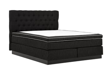 Charleston Kontinentalsäng 180x200 Fast Polyeterskum - Svart - Möbler - Sovrum - Sängar - Kontinentalsängar