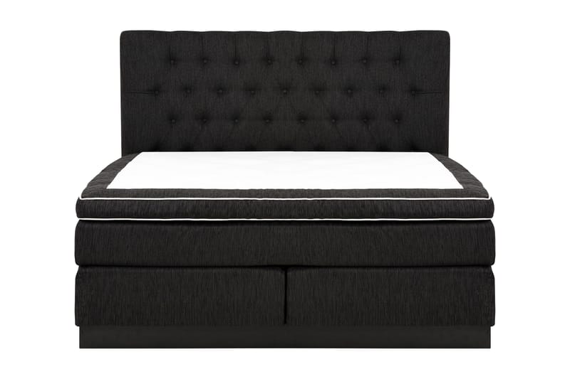 Charleston Kontinentalsäng 180x200 Fast Polyeterskum - Svart - Möbler - Sovrum - Sängar - Kontinentalsängar