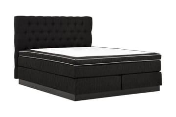 Charleston Kontinentalsäng 180x200 Fast Polyeterskum - Svart - Möbler - Sovrum - Sängar - Kontinentalsängar
