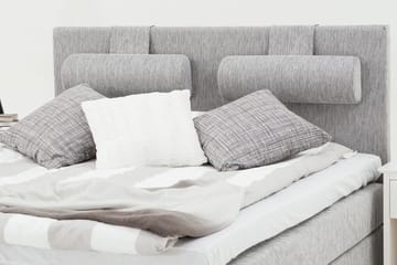 Charleston Kontinentalsäng 180x200 Fast Polyeterskum - Ljusgrå - Möbler - Sovrum - Sängar - Kontinentalsängar