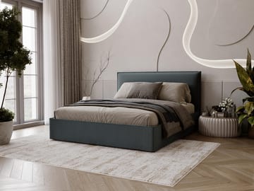 Cirencester Sängram 140x200 cm med Lyftförvaring - mörkgrå - Möbler - Sovrum - Sängar - Sängar med förvaring