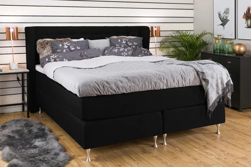 Cloud Komplett Sängpaket 160x200 - Svart - Möbler - Sovrum - Sängar - Komplett Sängpaket