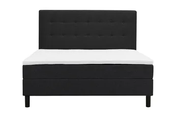 complete continental bed Basic Home Dream Black 160x200 With headboard