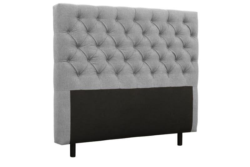 Coral Komplett Sängpaket – Kontinentalsäng 160x200 cm i Tyg med Sänggavel + Bäddmadrass - Grå - Möbler - Sovrum - Sängar - Komplett Sängpaket