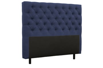 Coral Komplett Sängpaket – Kontinentalsäng 180x200 cm i Tyg med Sänggavel + Bäddmadrass - Blå - Möbler - Sovrum - Sängar - Komplett Sängpaket