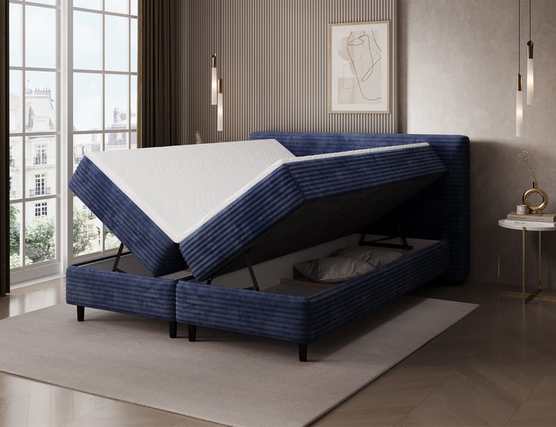 Cortiko Sängpaket Kontinentalsäng med förvaring 140x200 cm - svart - Möbler - Sovrum - Sängar - Kontinentalsängar