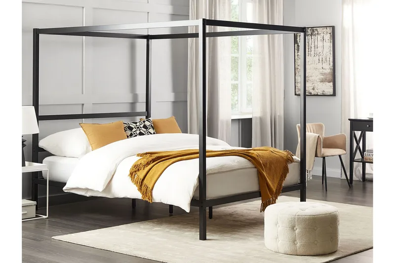 Denaya Himmelsäng 160x200 cm - Svart - Möbler - Sovrum - Sängar - Himmelsäng