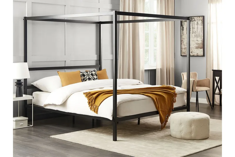 Denaya Himmelsäng 180x200 cm - Svart - Möbler - Sovrum - Sängar - Himmelsäng