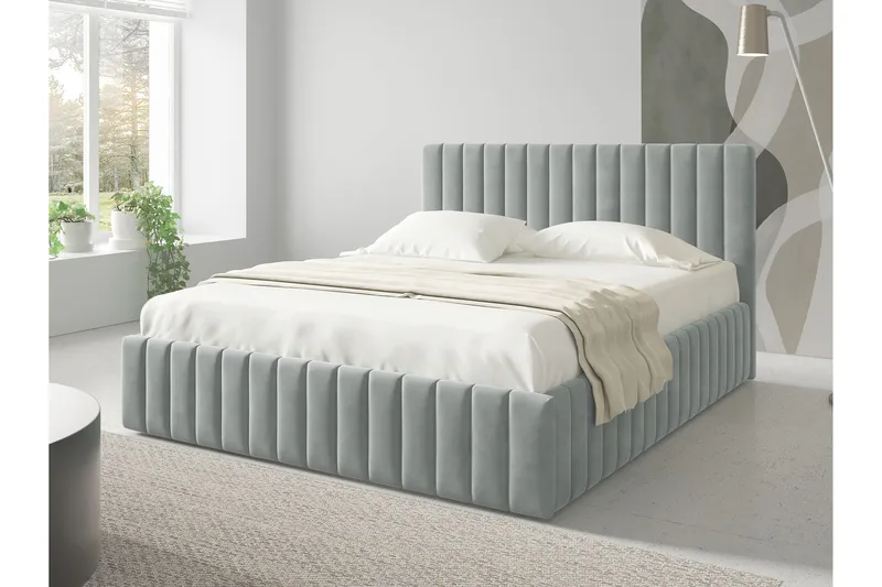 Desio Förvaringssäng 140x200 cm, Brun