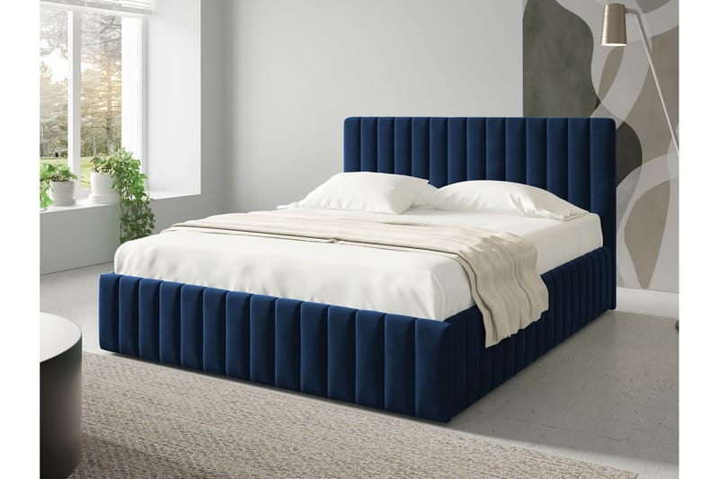 Desio Förvaringssäng 160x200 cm - Beige - Möbler - Sovrum - Sängar - Sängar med förvaring