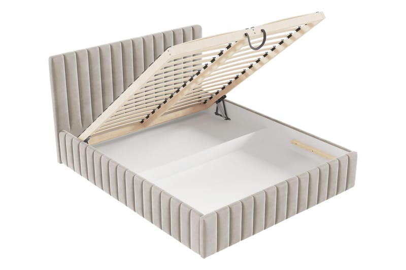 Desio Förvaringssäng 160x200 cm - Gul - Möbler - Sovrum - Sängar - Sängar med förvaring